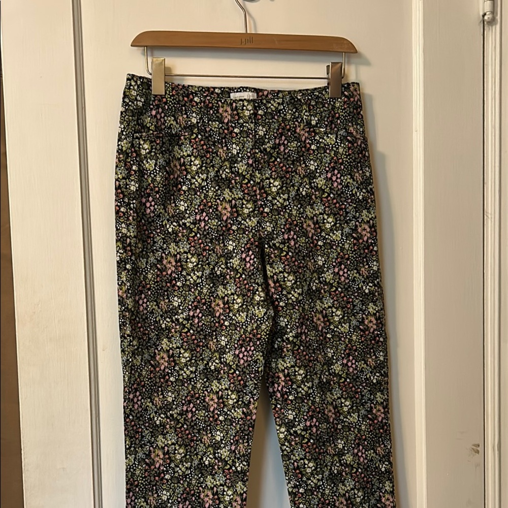 J.Jill Floral Cropped Pants